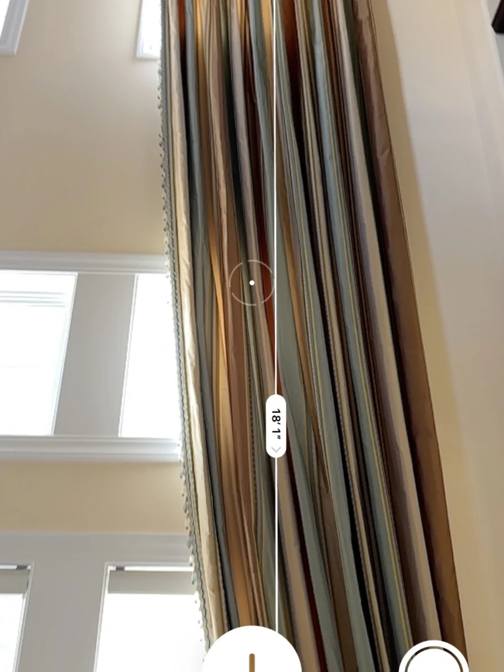 Silk drapes